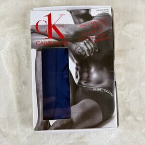 Calvin Klein CK One Microfiber Low Rise Trunk Underwear Men's Size Medium Navy